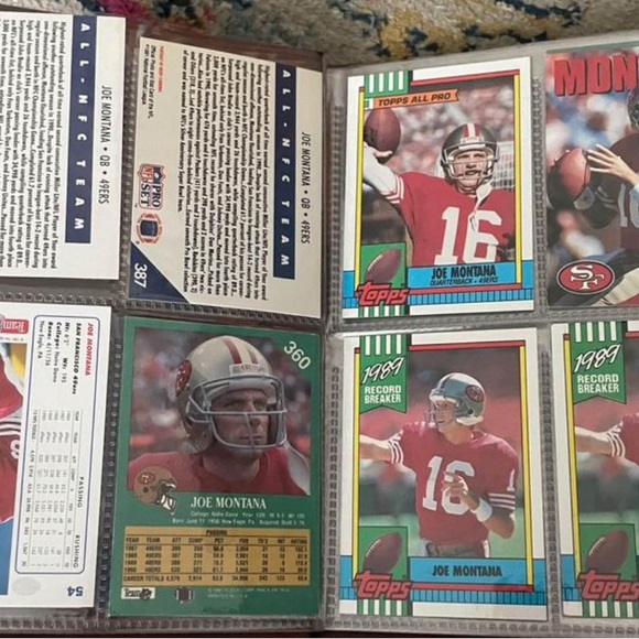 Book of Joe Montana Cards - Picture 2 of 2